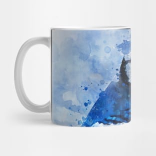 Dramabite Watercolor Blue Jay Bird Mug